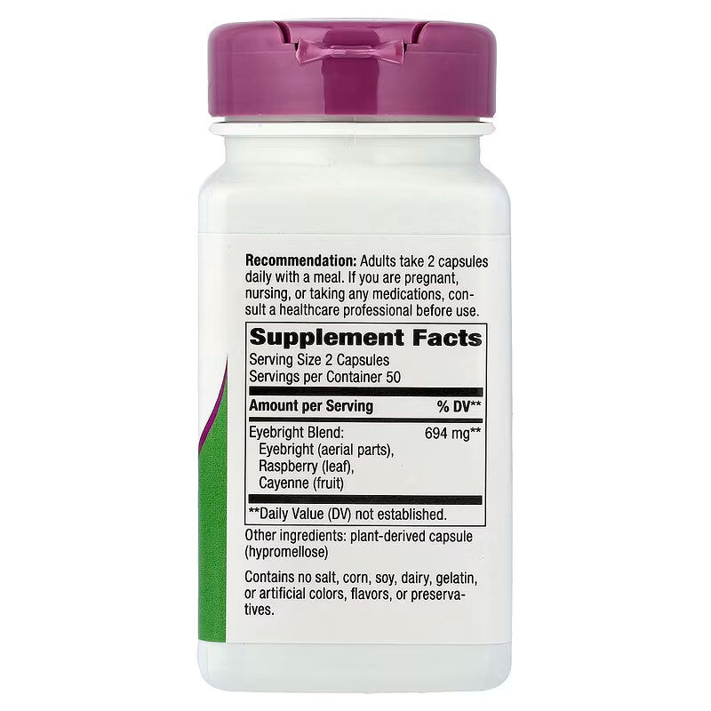 USA Supplements | Nature's Way, Eyebright, Herbal Blend, 100 Vegan Capsules ( Eye Comfort Support )