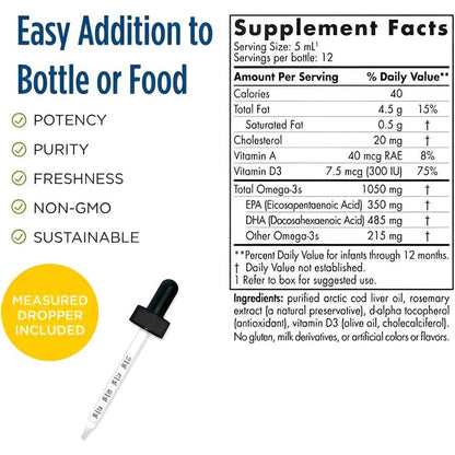 USA Supplements | Nordic Naturals, Baby's DHA ( Brain Development Support )