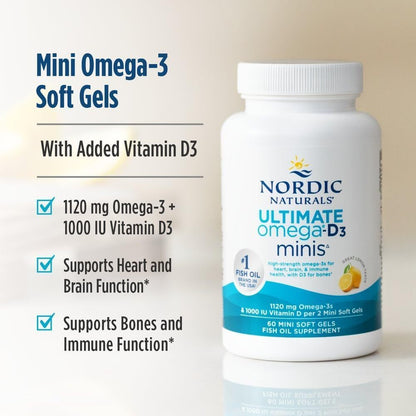 USA Supplements | Nordic Naturals, Ultimate Omega®-D3 Minis ( Heart Health Support )