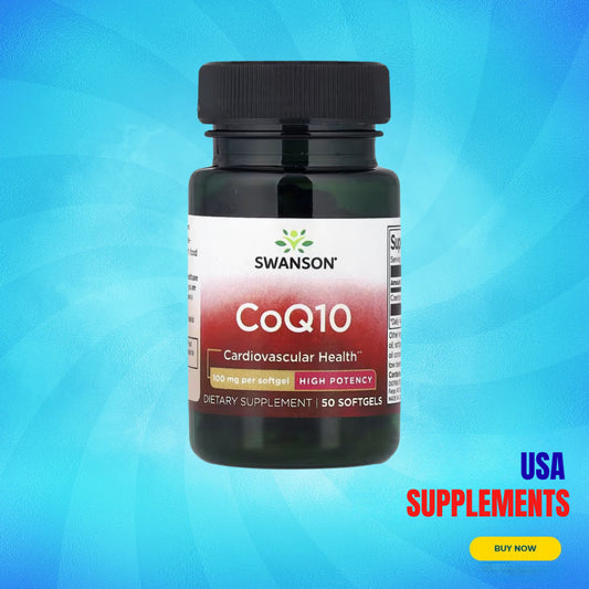 USA Supplements | Swanson, CoQ10, High Potency, 100 mg, 50 Softgels ( Energy Production )