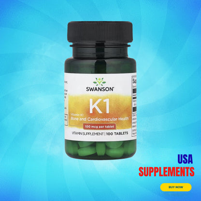 USA Supplements | Swanson, Vitamin K1 ( Bone Support & Blood Clotting Support )