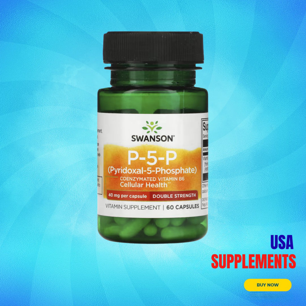 USA Supplements | Swanson, P-5-P, 40 mg, 60 Capsules ( Energy Metabolism )