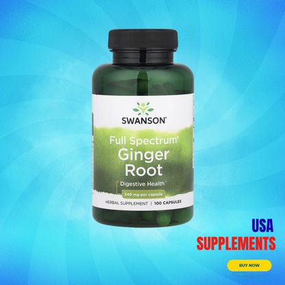 USA Supplements | Swanson, Full Spectrum® Ginger Root ( Digestive Health )