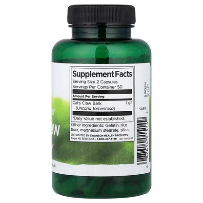 USA Supplements | Swanson, Full Spectrum® Cat's Claw ( Traditional Immune Health )
