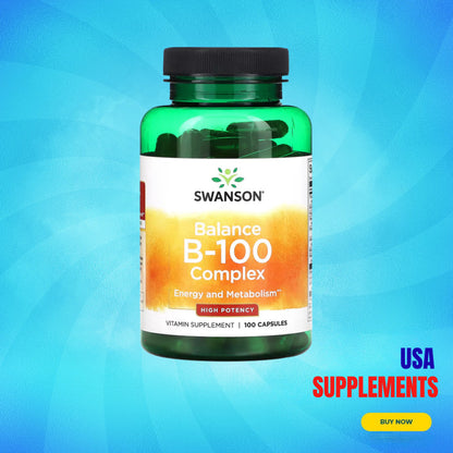 USA Supplements | Swanson, Balance B-100 Complex ( Energy and Metabolism )