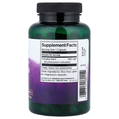 USA Supplements | wanson, Full Spectrum® Catuaba Bark, 120 Capsules ( Supports Energy and Vitality )