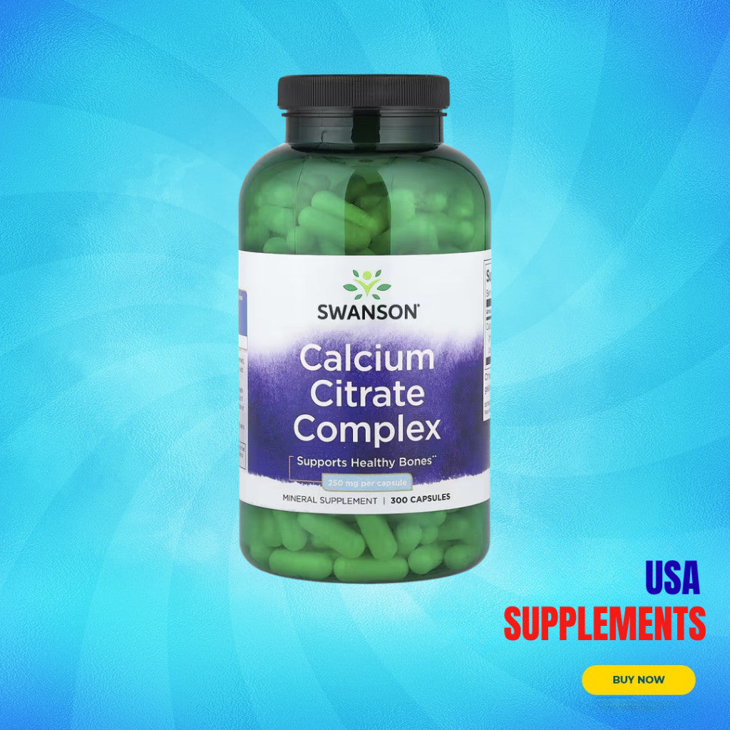 USA Supplements | Swanson, Calcium Citrate Complex, 300 Capsules ( Supports Healthy Bones )
