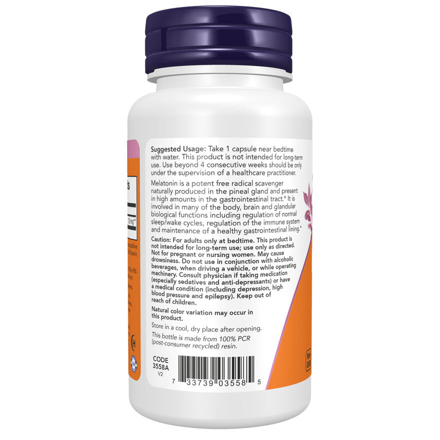 USA Supplements | NOW Foods, Maximum Strength Melatonin, 20 mg, 90 Veg Capsules ( Sleep Support )