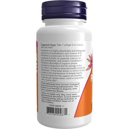 USA Supplements | NOW Foods, Pantethine, 300 mg, 60 Softgels ( Cardiovascular Health )