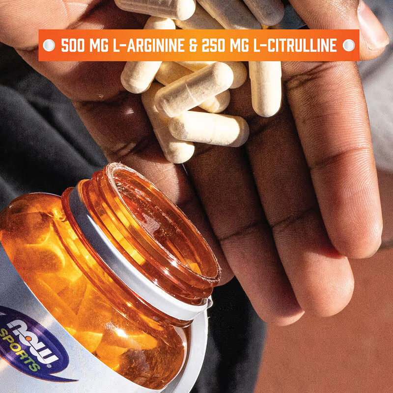 USA Supplements | NOW Foods, Sports, Arginine & Citrulline, 120 Veg Capsules ( Amino Acids )