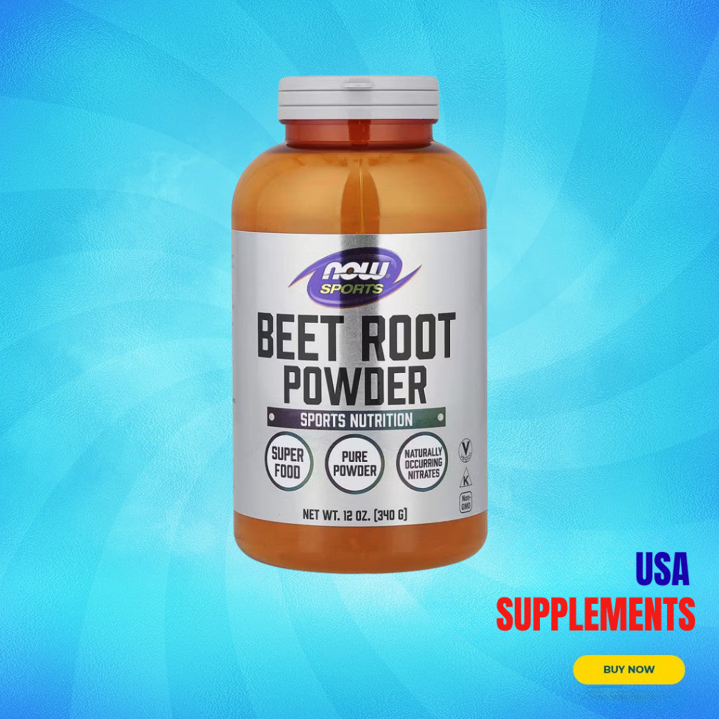 USA Supplements | NOW Foods, Sports, Beet Root Powder, 12 oz ( Supports Nitric Oxide Production )