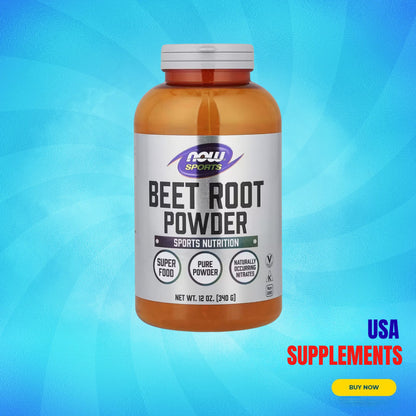 USA Supplements | NOW Foods, Sports, Beet Root Powder, 12 oz ( Supports Nitric Oxide Production )