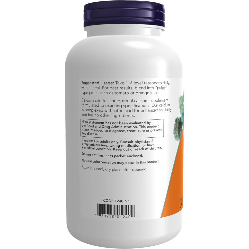 USA Supplements | NOW Foods, Calcium Citrate, Pure Powder, 8 oz ( Supports Bone Health )