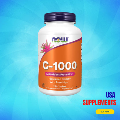 USA Supplements | NOW Foods, C-1000, 250 Tablets ( Antioxidant Protection )