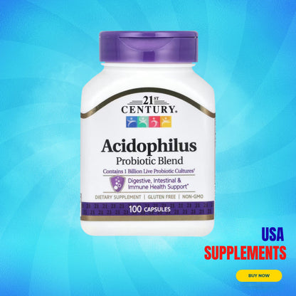 USA Supplements | 21st Century, Acidophilus Probiotic Blend ( Digestive & Immune Health )