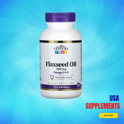 USA Supplements | 21st Century, Flaxseed Oil ( Heart Health Support )