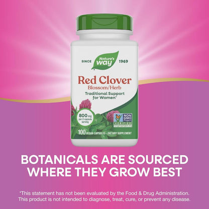 Nature's Way, Red Clover Blossom/Herb ( Cardiovascular Health, Bone Health & Cholesterol Balance )