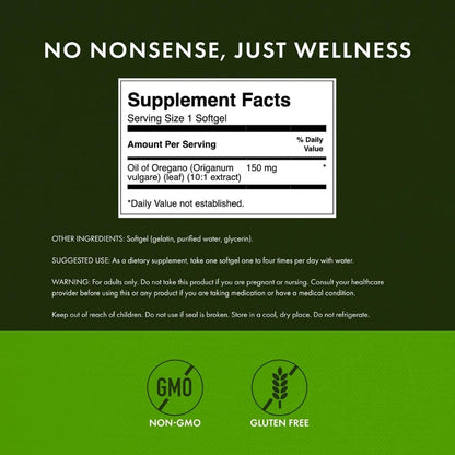 HealthilyYou | Swanson, Oregano Oil, 120 Softgels (150 mg per Softgel) Digestive Health