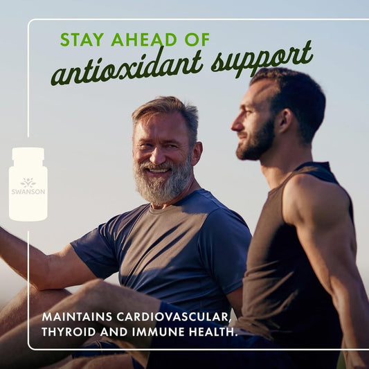 Healthily You | Swanson, Selenium, L-Selenomethionine 100 mcg Capsules, Provides Antioxidant Support