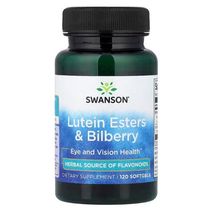 Healthily You | Swanson, Lutein Esters & Bilberry, 120 Softgels Eye and Vision Health