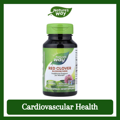 Nature's Way, Red Clover Blossom/Herb ( Cardiovascular Health, Bone Health & Cholesterol Balance )