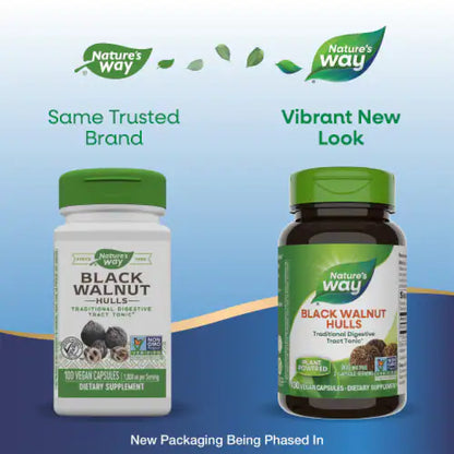 Nature's Way, Black Walnut Hulls ( Helps Soothe Digestive Tract & Supports Natural Detox Process )