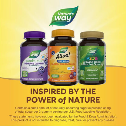 LittleSunshine | Nature's Way, Alive! Kids, Gummy Multivitamin, Cherry, Orange & Grape , 60 Gummies