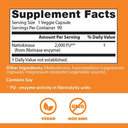 USA Supplements | Doctor's Best, Nattokinase ( Cardiovascular & Circulation Support )