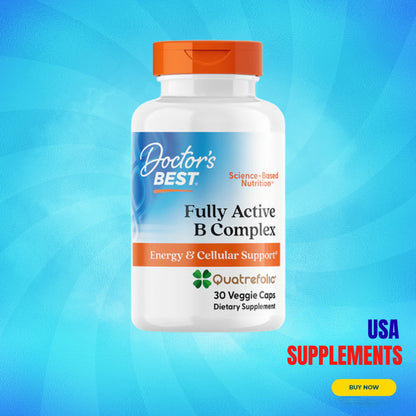 USA Supplements | Doctor's Best, Fully Active B Complex with Quatrefolic ( Metabolism Support )