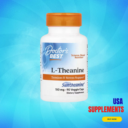USA Supplements | Doctor's Best, L-Theanine ( Promotes Calm Relaxation )