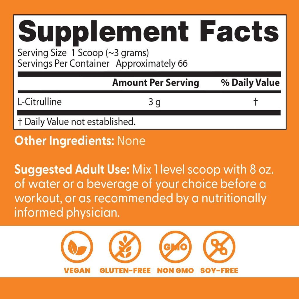 USA Supplements | Doctor's Best, L-Citrulline Powder ( Improves Blood Flow )