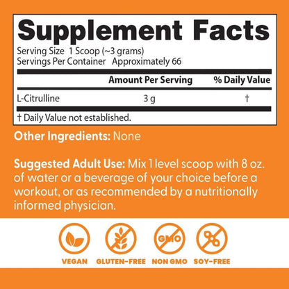 USA Supplements | Doctor's Best, L-Citrulline Powder ( Improves Blood Flow )