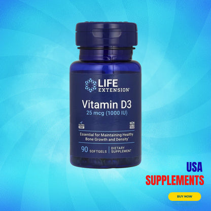 USA Supplements | Life Extension, Vitamin D3 ( Immune System Support, Bone & Teeth Health )