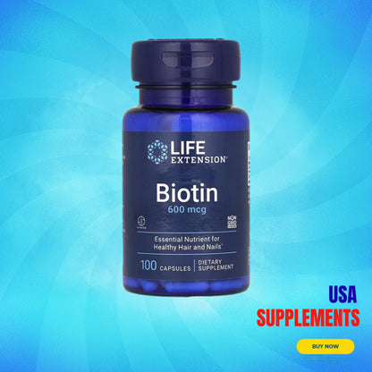 USA Supplements | Life Extension, Biotin ( Essential Nutrient for Healthy Hair and Nails )
