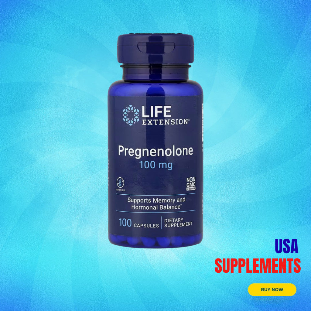 USA Supplements | Life Extension, Pregnenolone, 100 mg, 100 Capsules ( Cognitive Function )