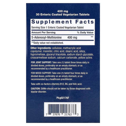 USA Supplements | Life Extension, SAMe, 400 mg, 30 Enteric Coated Veg Tablets ( Joint Comfort )