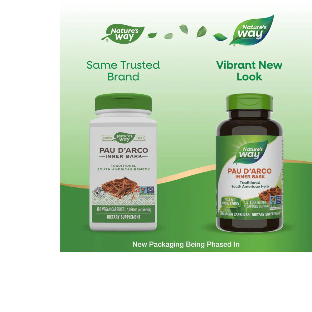 USA Supplements | Nature's Way, Pau D'Arco, 100 Vegan Capsules ( Immune System Support )