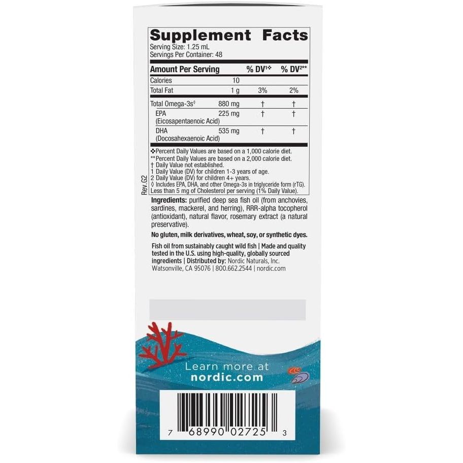 USA Supplements | Nordic Naturals, Children's DHA™ Xtra, 2 fl oz ( Supports Brain Development )