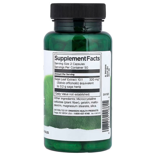 USA Supplements | Swanson, Sage Extract ( Antioxidant Support )