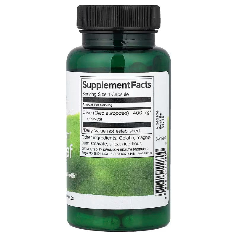 USA Supplements | Swanson, Full Spectrum® Olive Leaf ( Immune System Health )