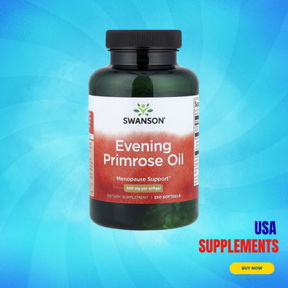 USA Supplements | Swanson, Evening Primrose Oil, 500 mg ( Menopause Support )
