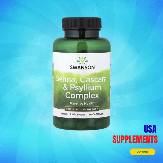 USA Supplements | Swanson, Senna, Cascara & Psyllium Complex ( Digestive Health )