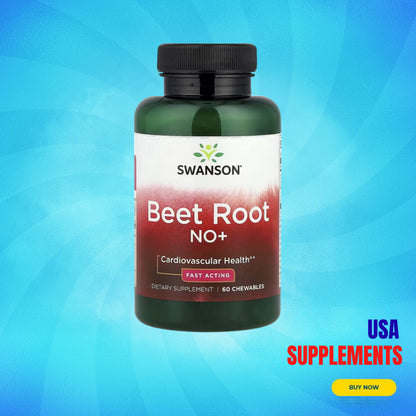 USA Supplements | Swanson, Beet Root NO+ ( Cardiovascular Health )