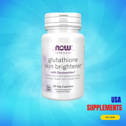 USA Supplements | NOW Foods, Solutions, Glutathione Skin Brightener ( Antioxidant Protection )