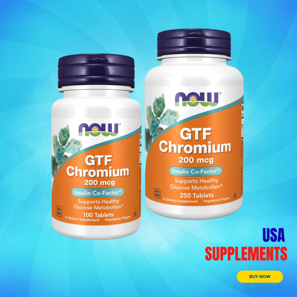 USA Supplements | NOW Foods, GTF Chromium ( Supports Healthy Glucose Metabolism )