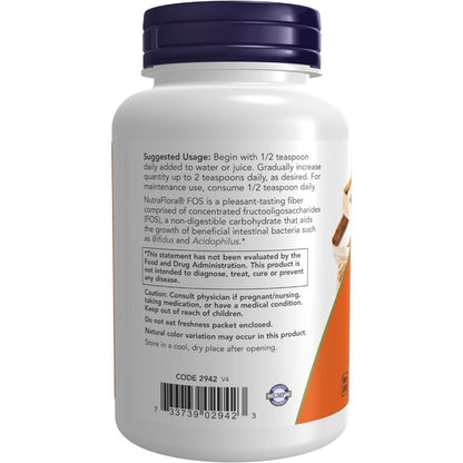 USA Supplements | NOW Foods, NutraFlora FOS, Pure Powder ( Supports Healthy Gut Bacteria )