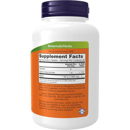 USA Supplements | NOW Foods, Alfalfa ( Supports General Health & Vitality )