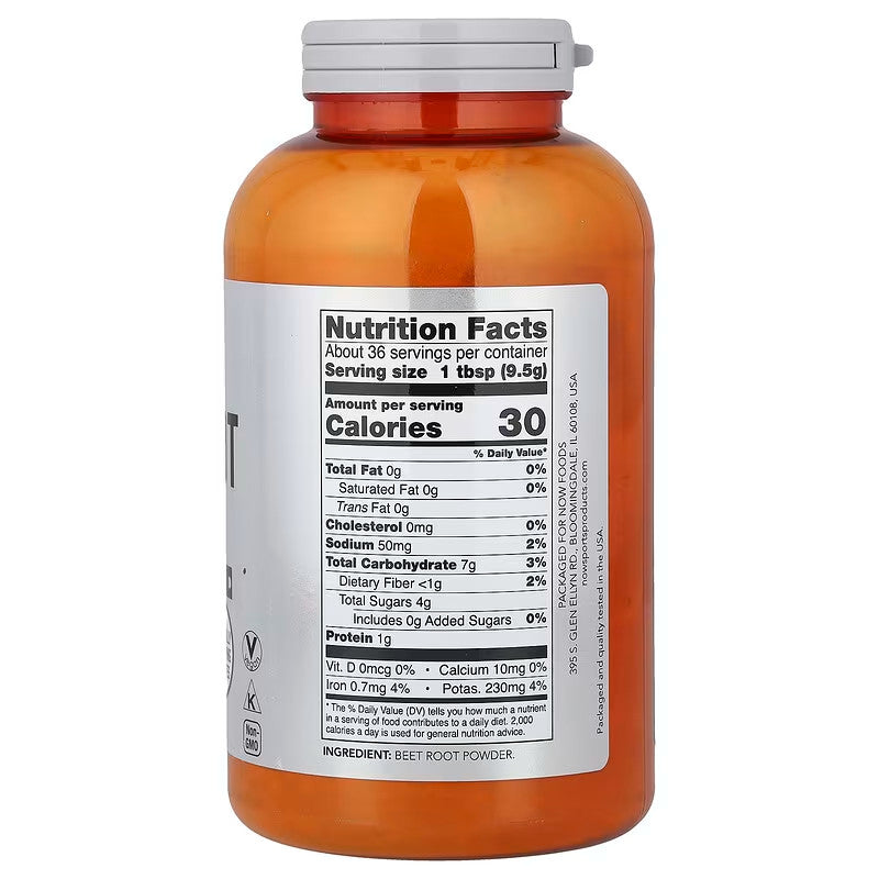 USA Supplements | NOW Foods, Sports, Beet Root Powder, 12 oz ( Supports Nitric Oxide Production )