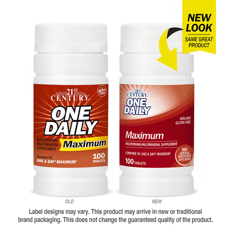 USA Supplements | 21st Century, One Daily, Maximum ( Supports Immune System Health )