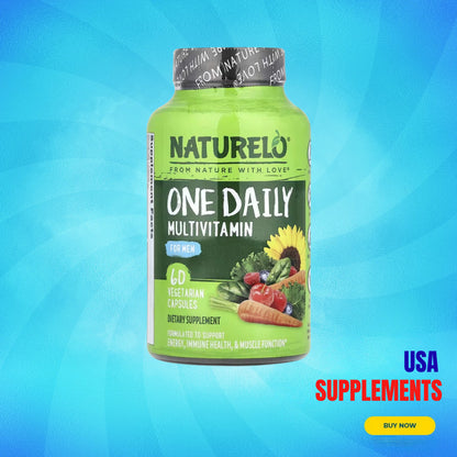 USA Supplements | NATURELO, One Daily Multivitamin for Men ( Support Energy & iImune )